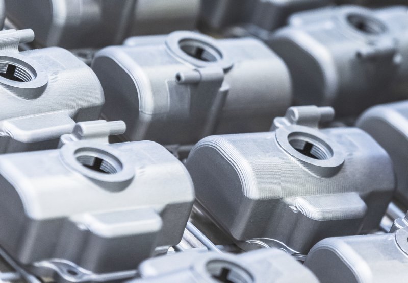 Corps de vanne en aluminium moulé anodisé avec OX-A