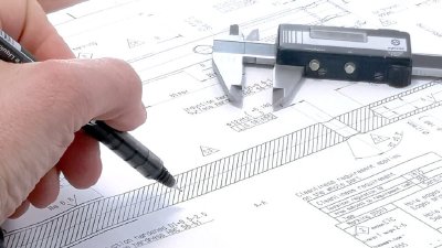 Mechanical technical drawing, electroless nickel surface treatment