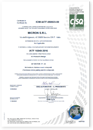 Certificado IATF 16949